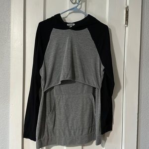 Women’s long sleeve nursing, breastfeeding hoodie